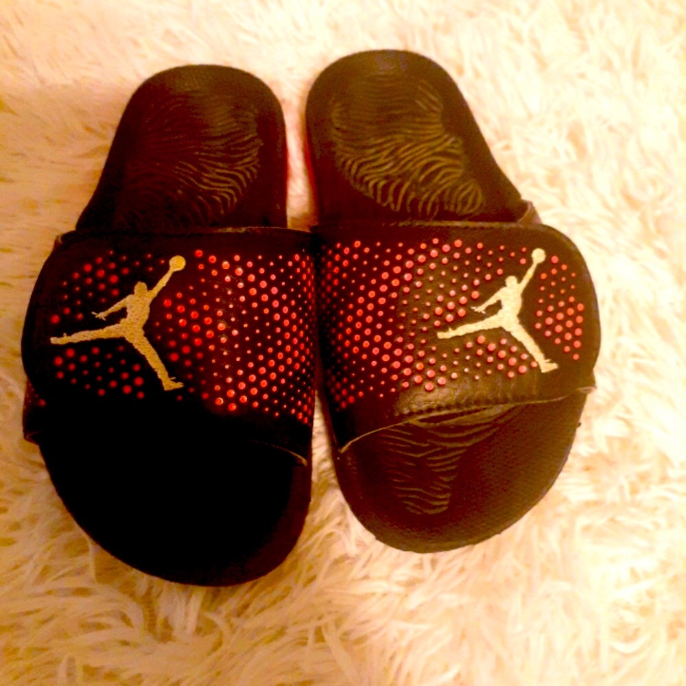 Girls JORDAN FLIP FLOPS SANDALS SLIP ONS Sz 12